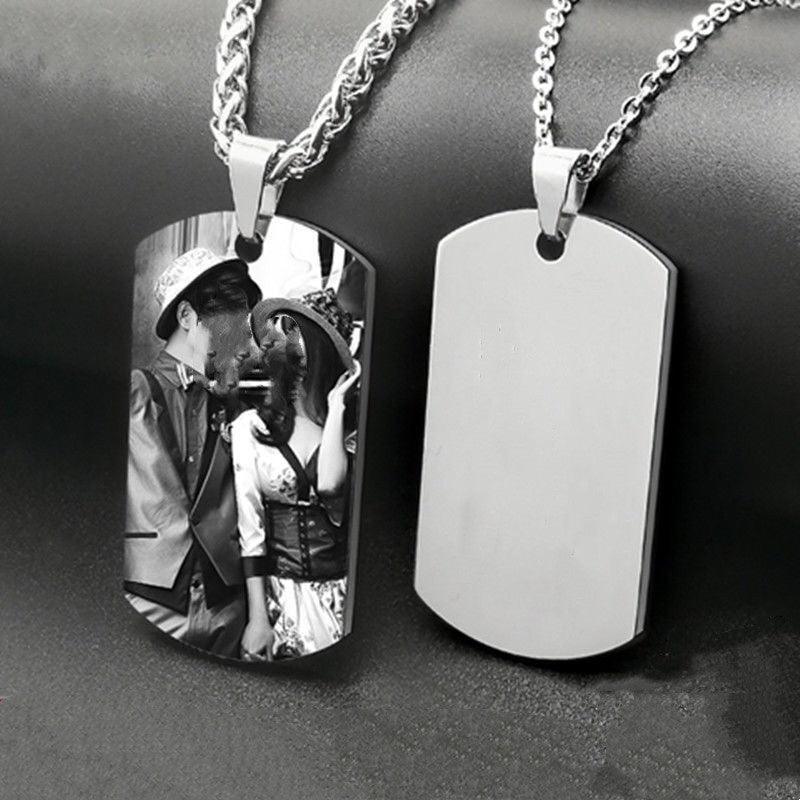 Custom Photo Dog Tag Necklace