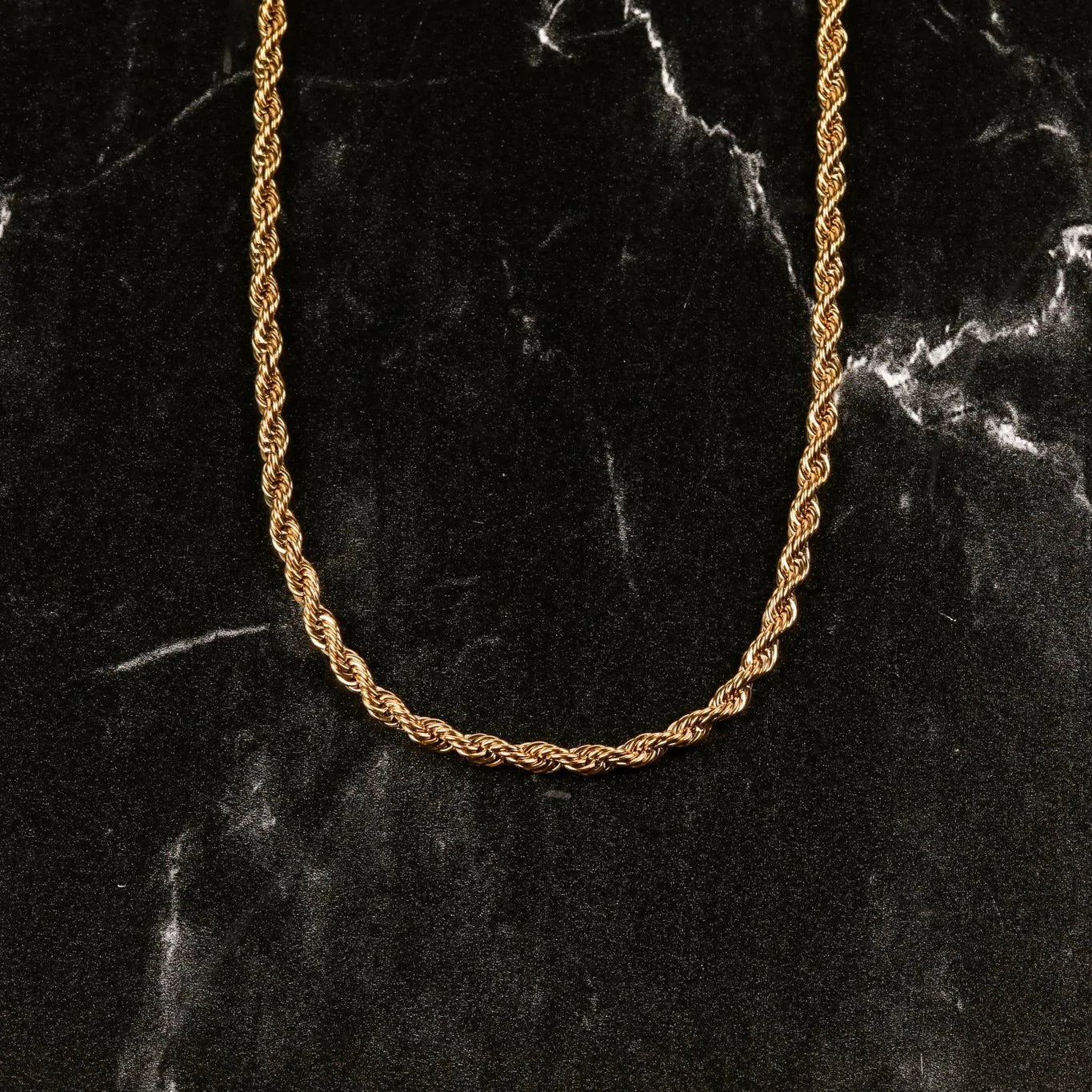 Gold Plated Zuckerberg Rope Chain Necklace