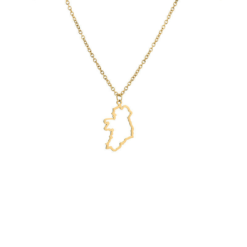 Country Map Necklace