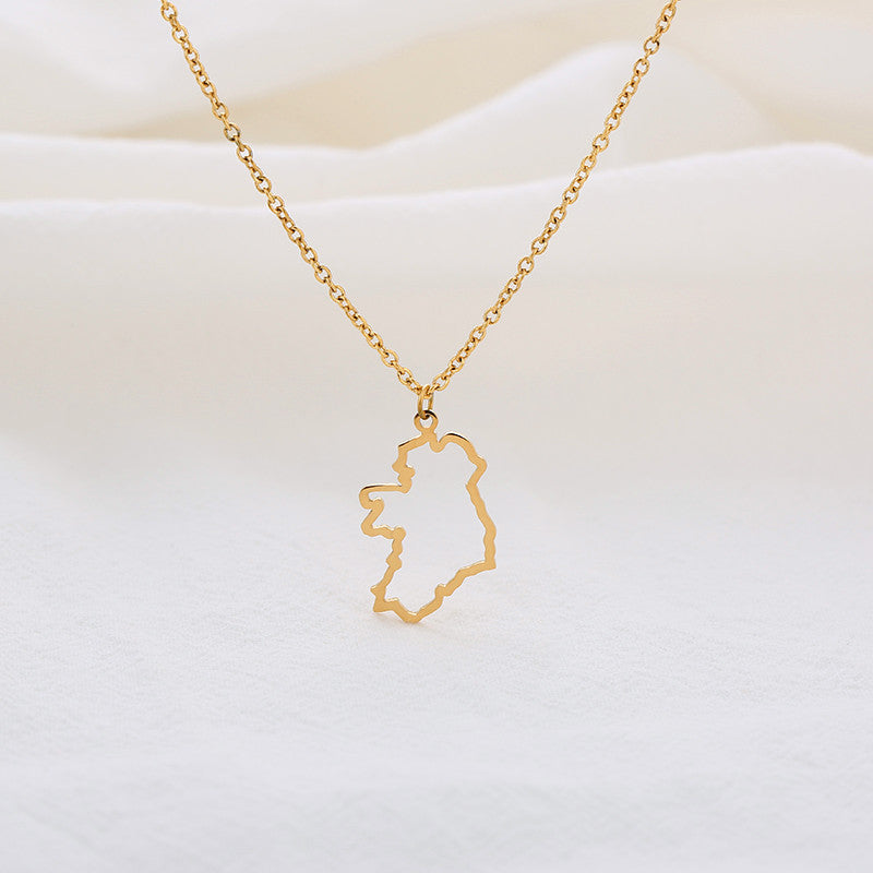 Country Map Necklace