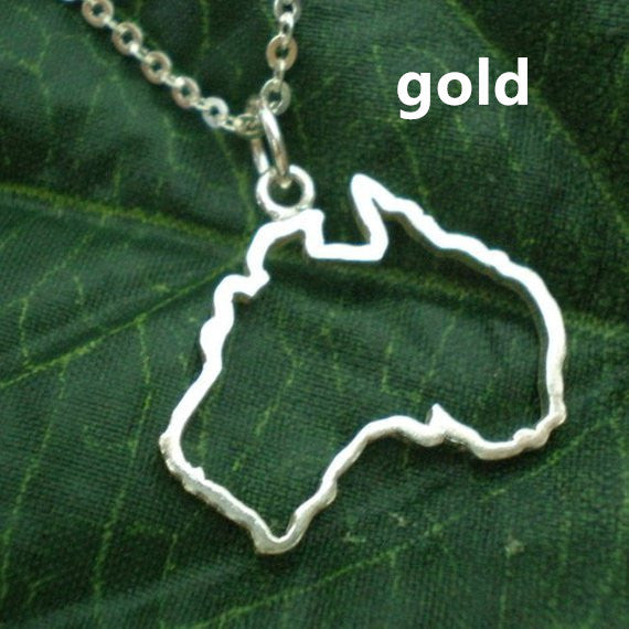 Country Map Necklace