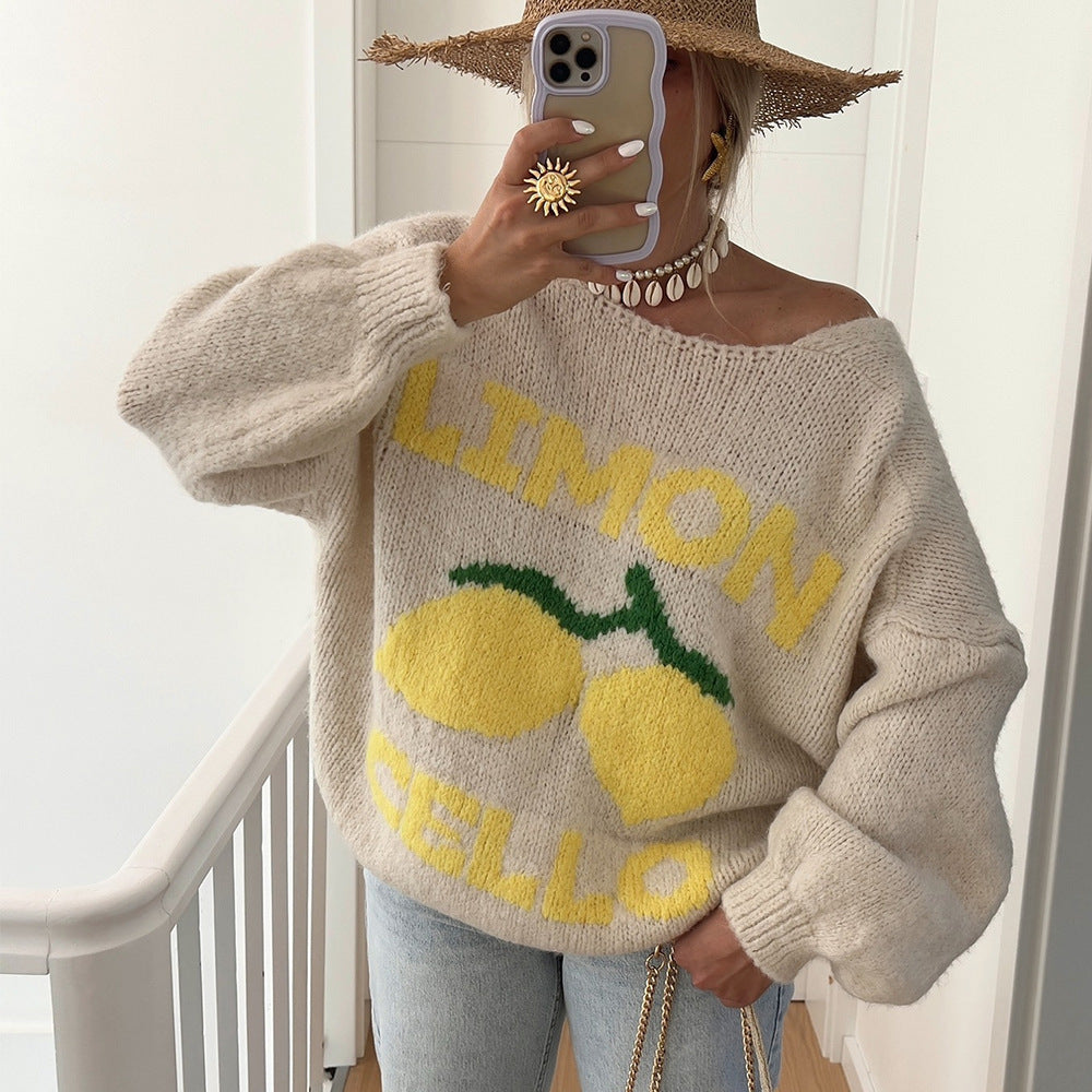 Loose Limoncello Brocade Sweater