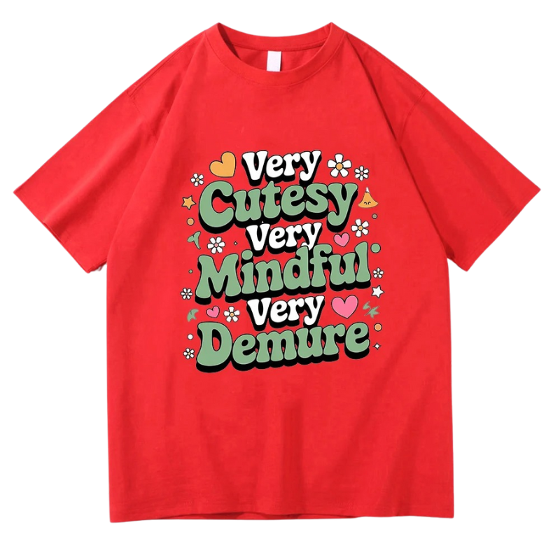 Oversized Very Demure Very Mindful T-Shirts