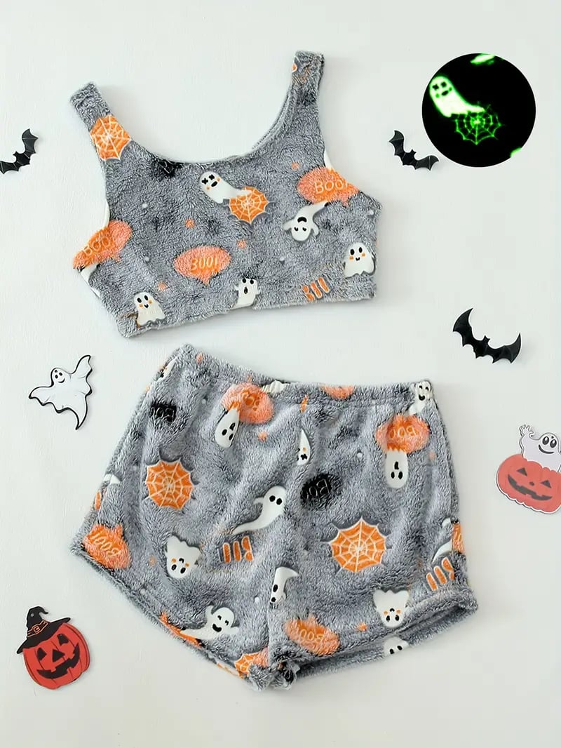 Halloween Cosy Pyjama Set (Glow in the Dark)