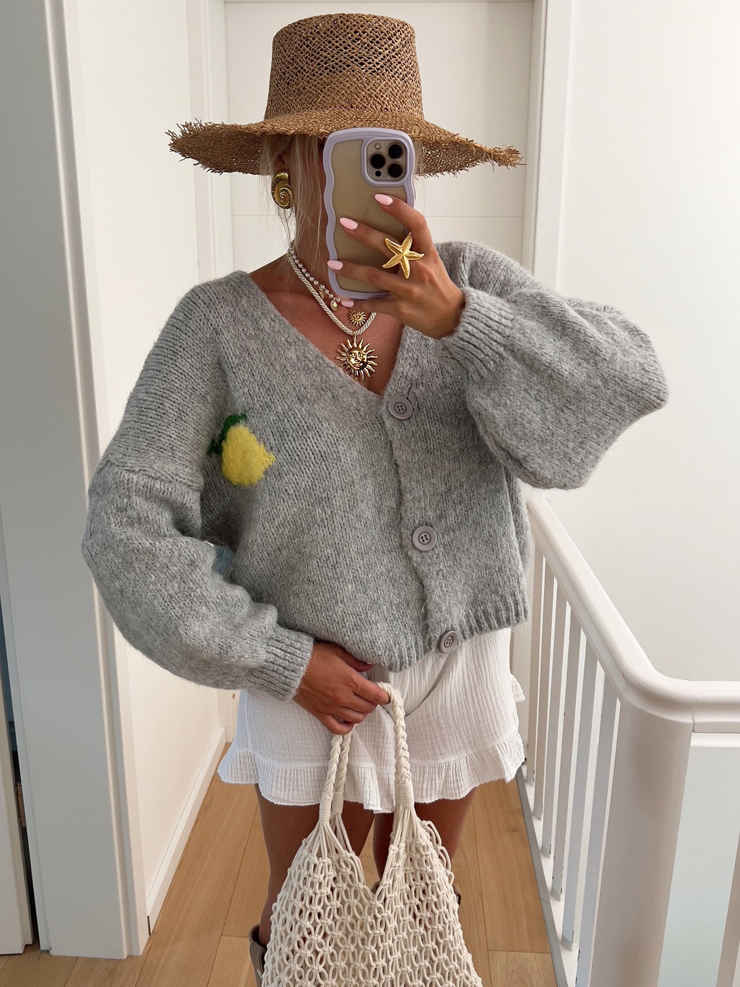 Loose Limoncello Brocade Sweater