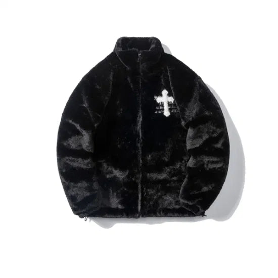 Cosy Cross Designer Fur Coat