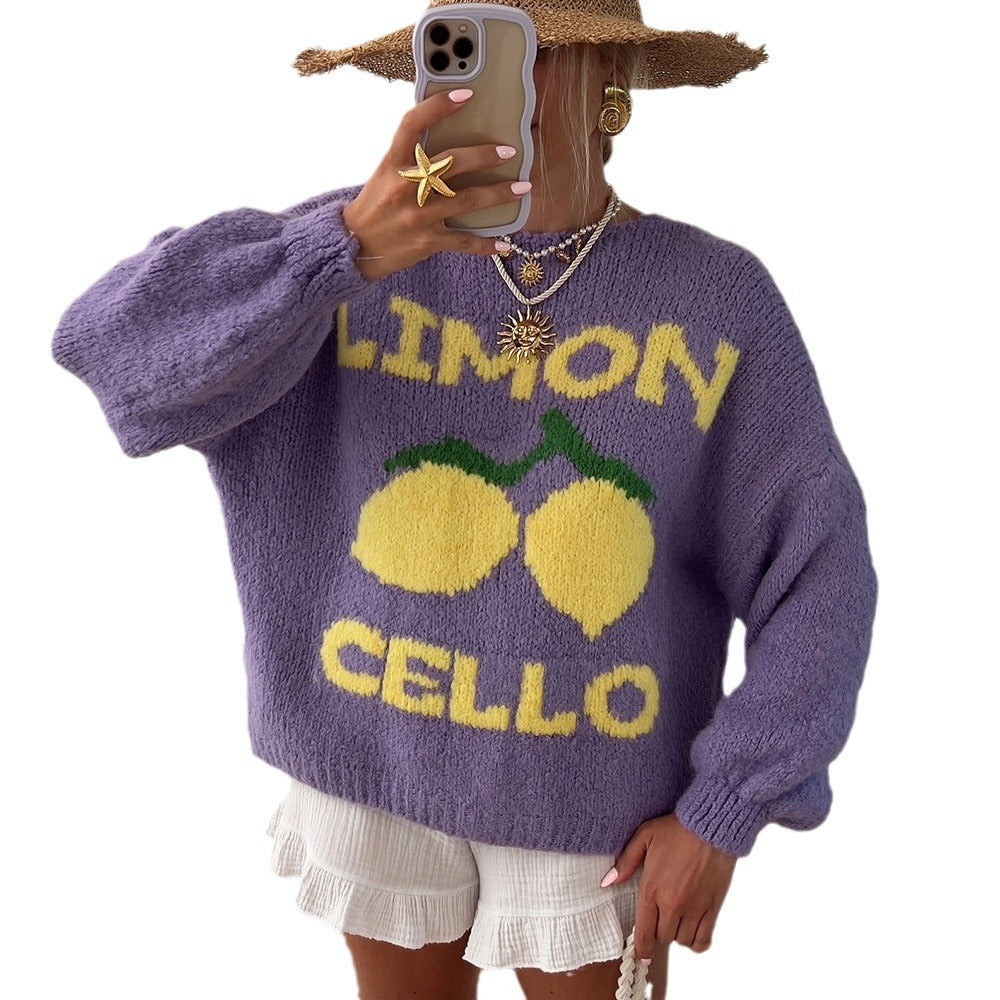 Loose Limoncello Brocade Sweater