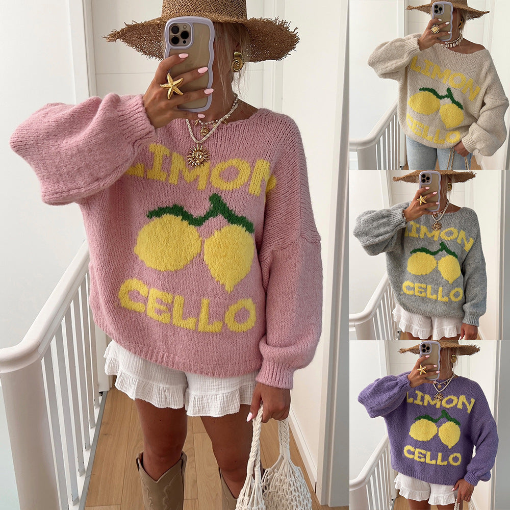 Loose Limoncello Brocade Sweater