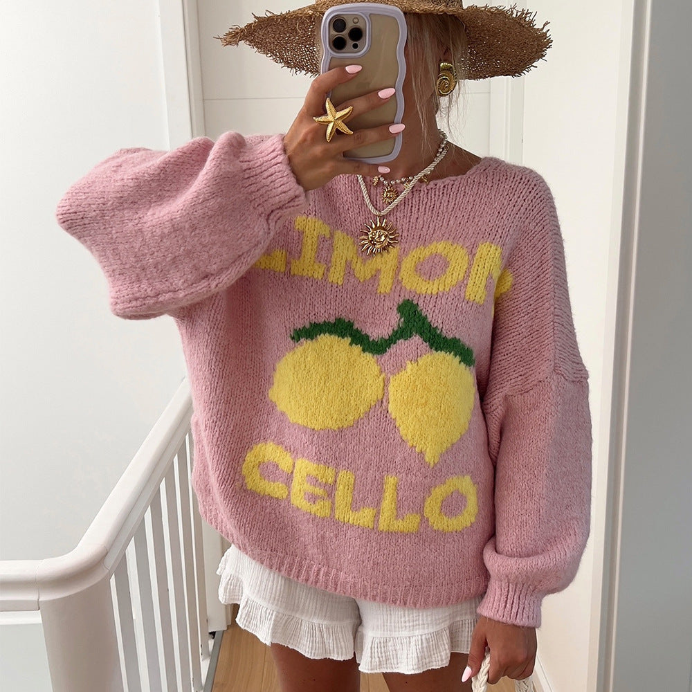 Loose Limoncello Brocade Sweater